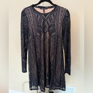 BCBGMaxAzria Black Lace Dress